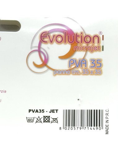 Evolution Microjet Pva35 - Panno Microfibra In Pva - 35x35cm - Grigio